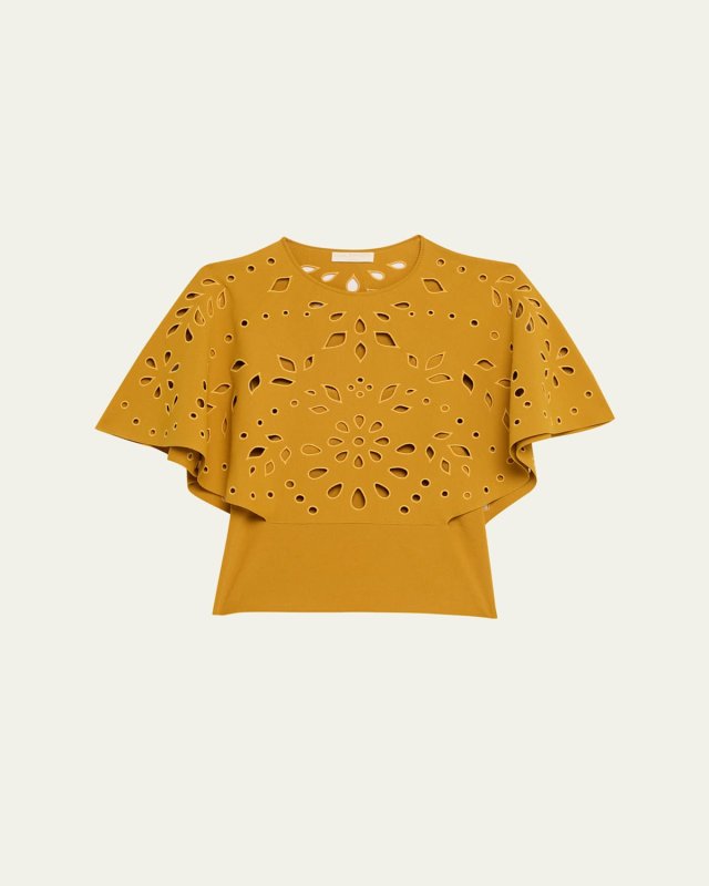 Josie Cape-Sleeve Knit Top